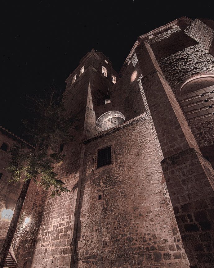 imagen de la Catedral de Albarracin desde el mirador