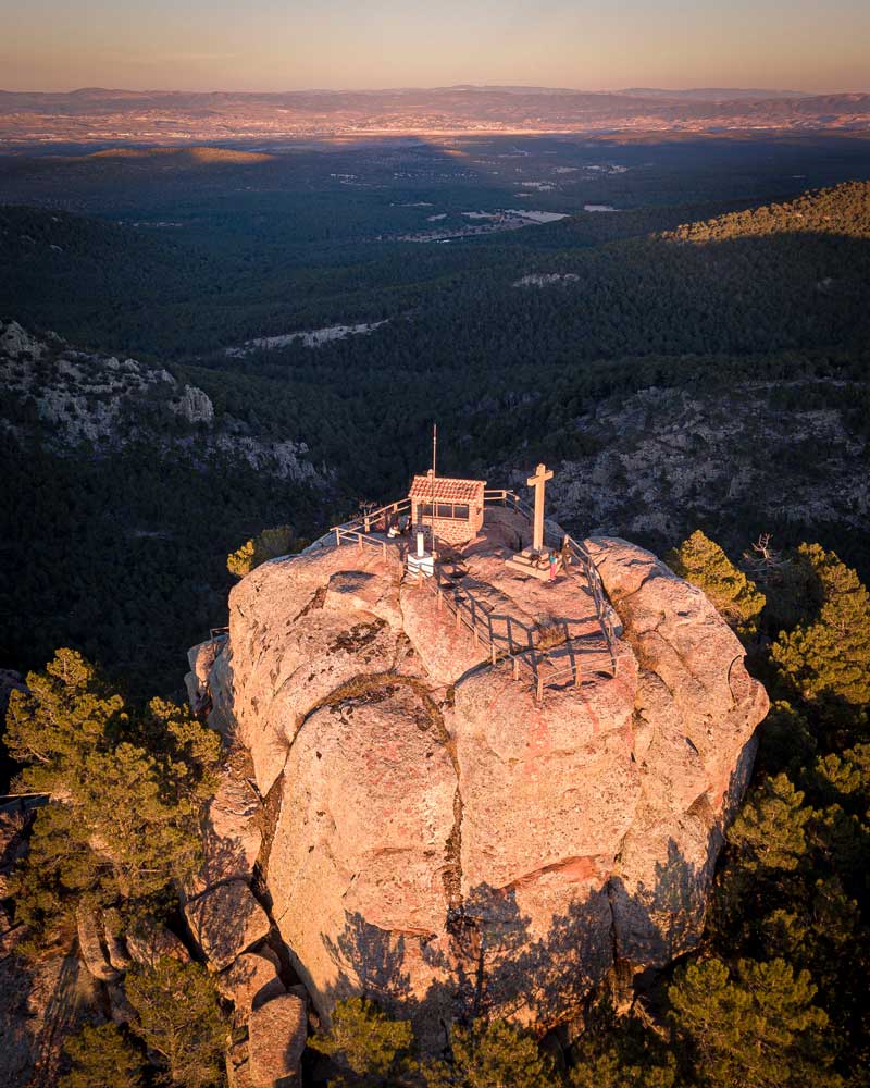 Fotografia del mirador Peña de la Cruz en Bezas