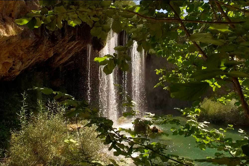 Fotografía de la Cascada del Molino de San Pedro en el Vallecillo, Sierra de Albarracín